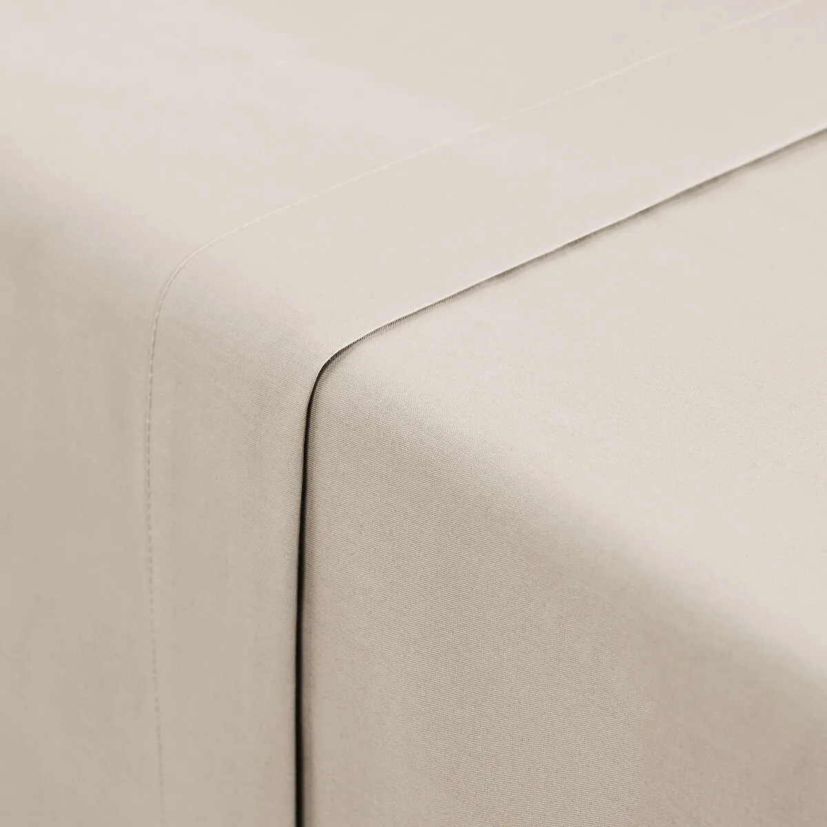 Drap Plat Uni En Percale De Coton, 80 Fils, Scenario — vue 3
