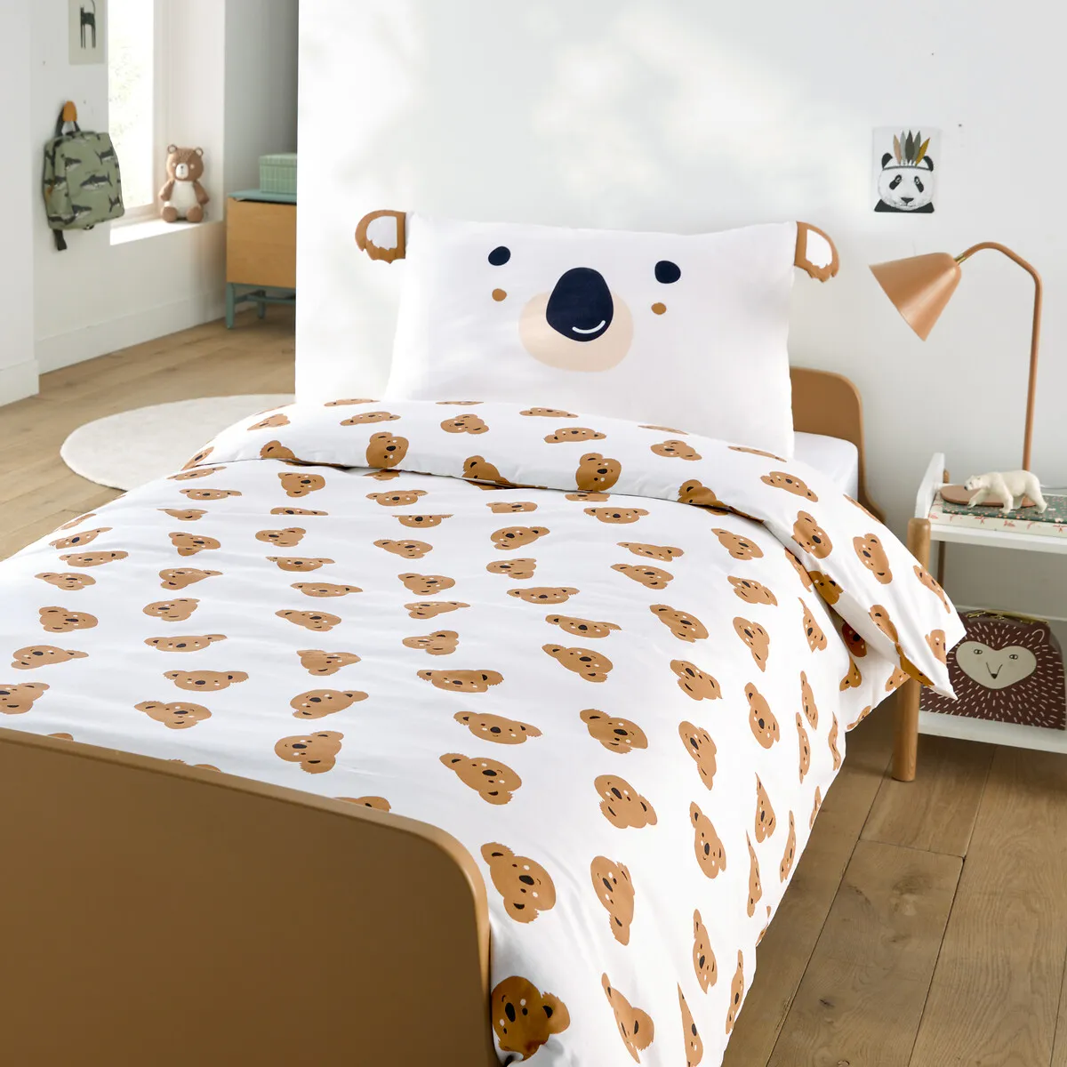Parure De Lit Enfant 50% Coton Recyclé, Taie Rectangulaire, KOALA — vue 3