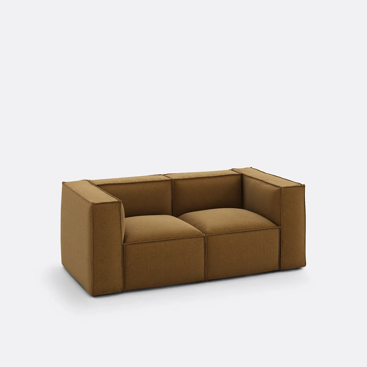 Canapé Modulable 2 Places, En Tissu Texturé, SEVEN — vue 3