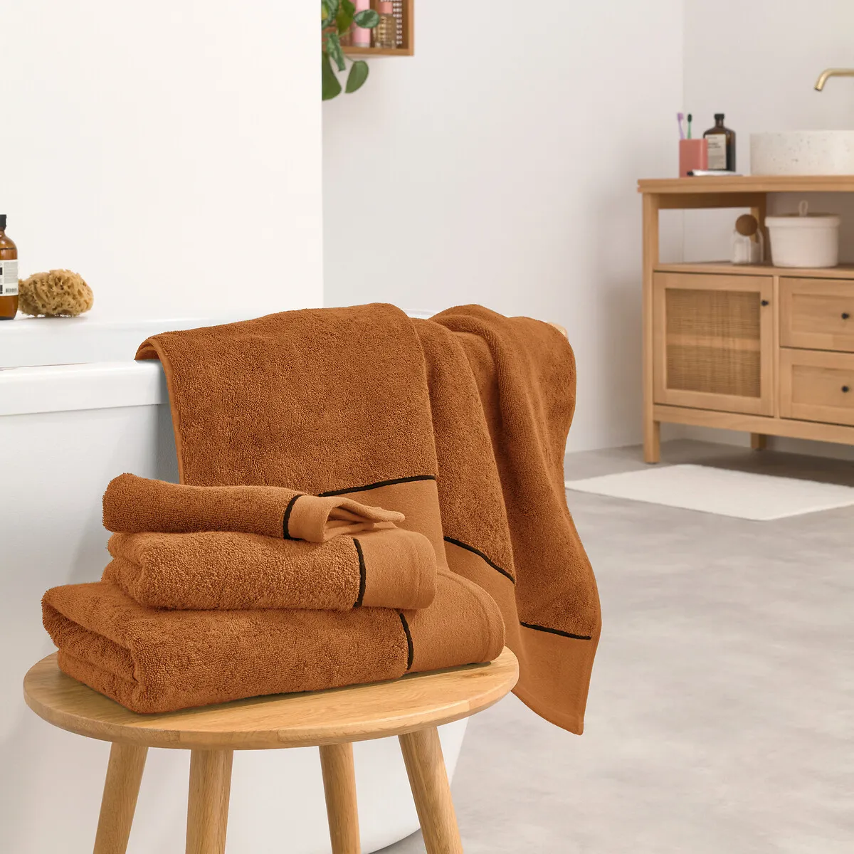 Drap De Bain En Coton Peigné 700g/m2, Victor — vue 3