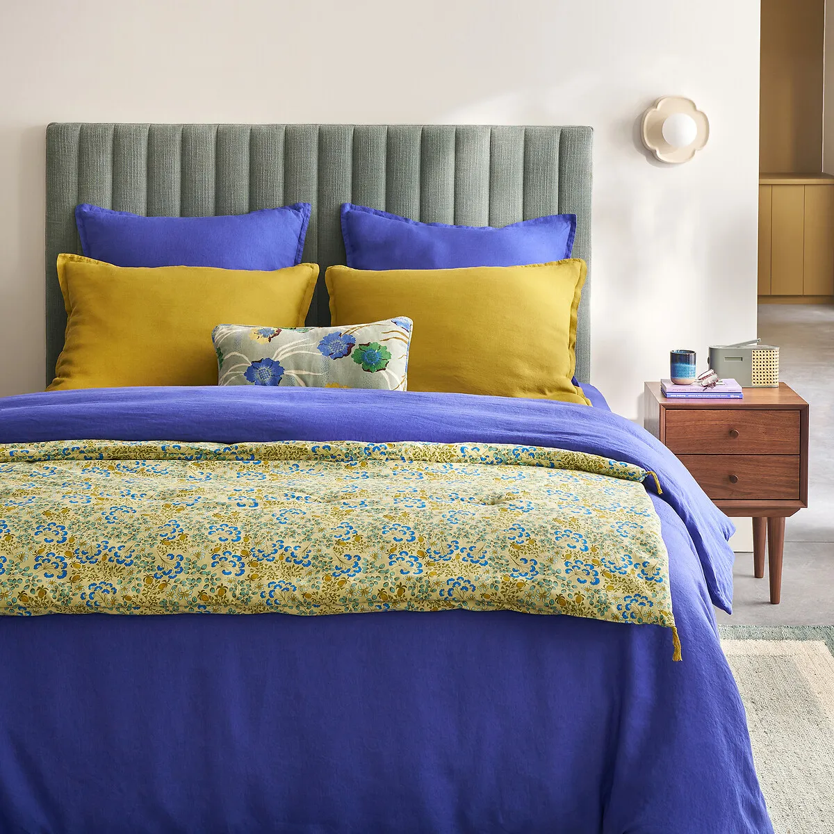 Édredon Matelassé Imprimé Floral En Coton Lavé, Hanoi — vue 3