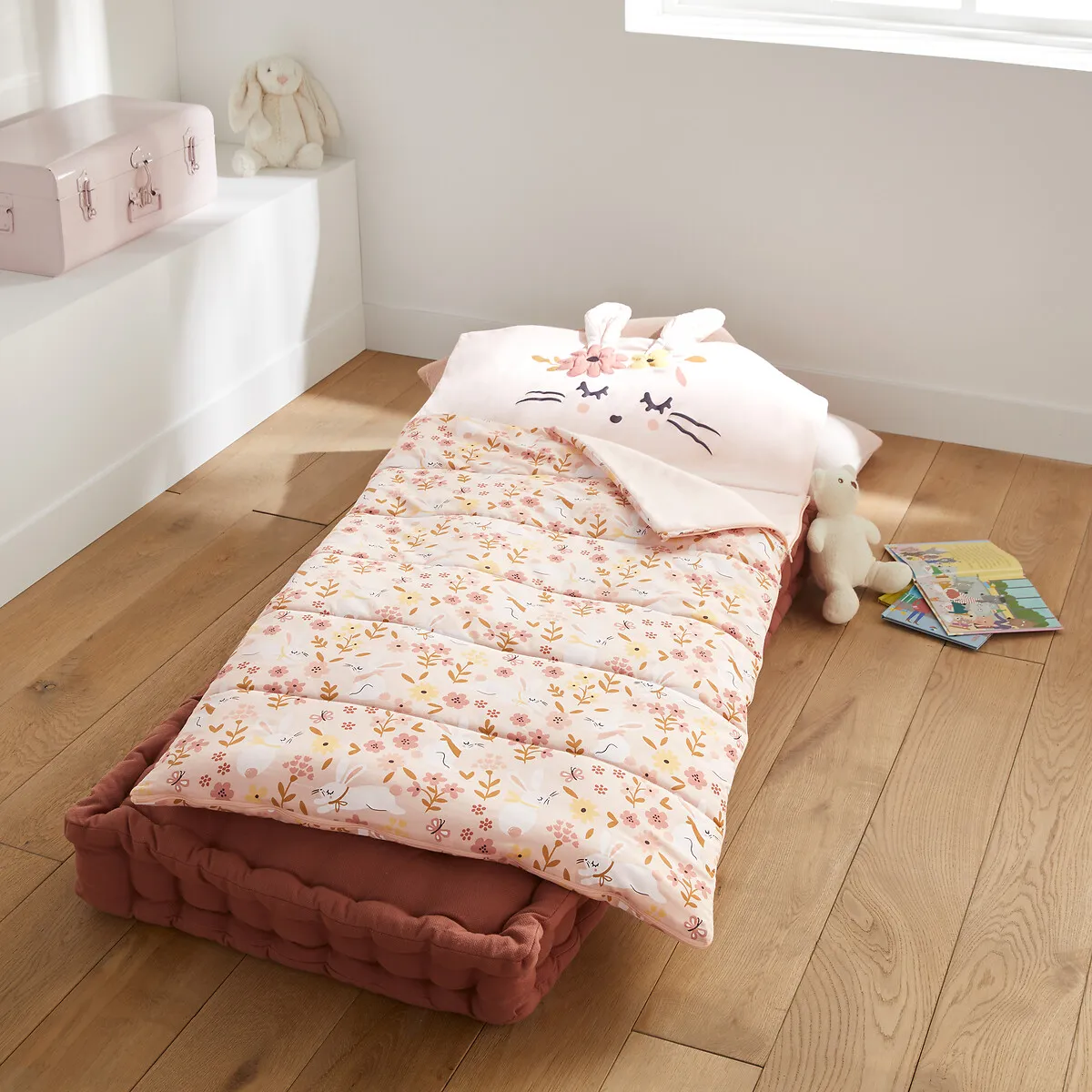 Sac De Couchage Enfant, Lapin Fleuri