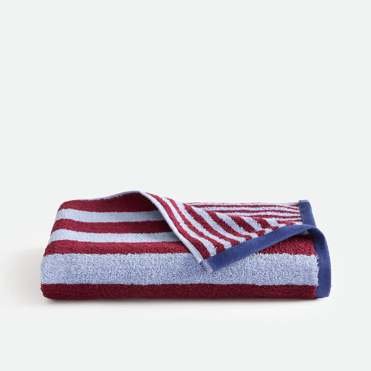 Drap De Bain Rayé, En Éponge Bouclette 500g, DANI BICOLORE