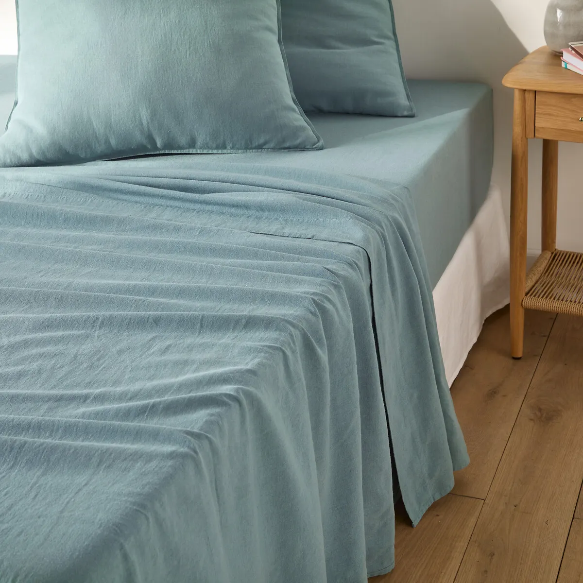 Drap Plat En Coton/lin Lavé, Marnie — vue 3