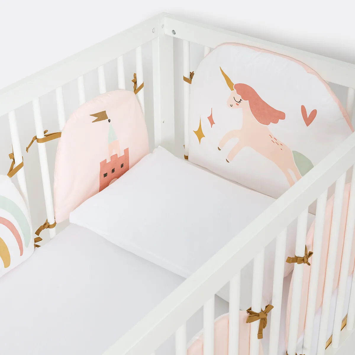 Tour De Lit Modulable Percale, Château Licorne