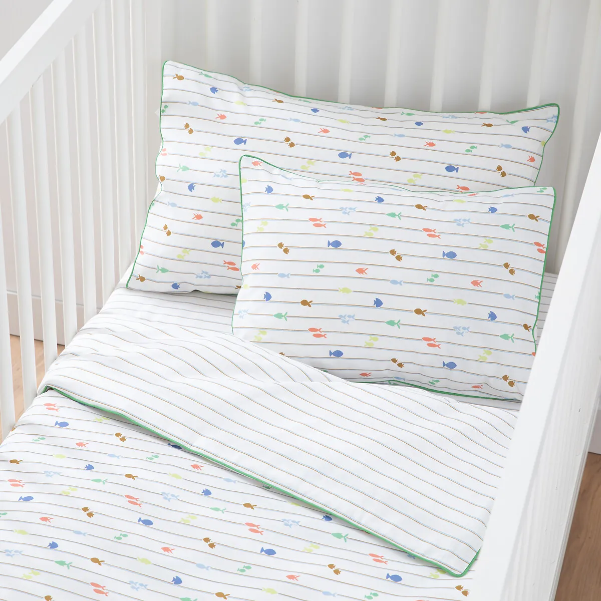 Taie D'oreiller Bébé, Percale De Coton, Elliot
