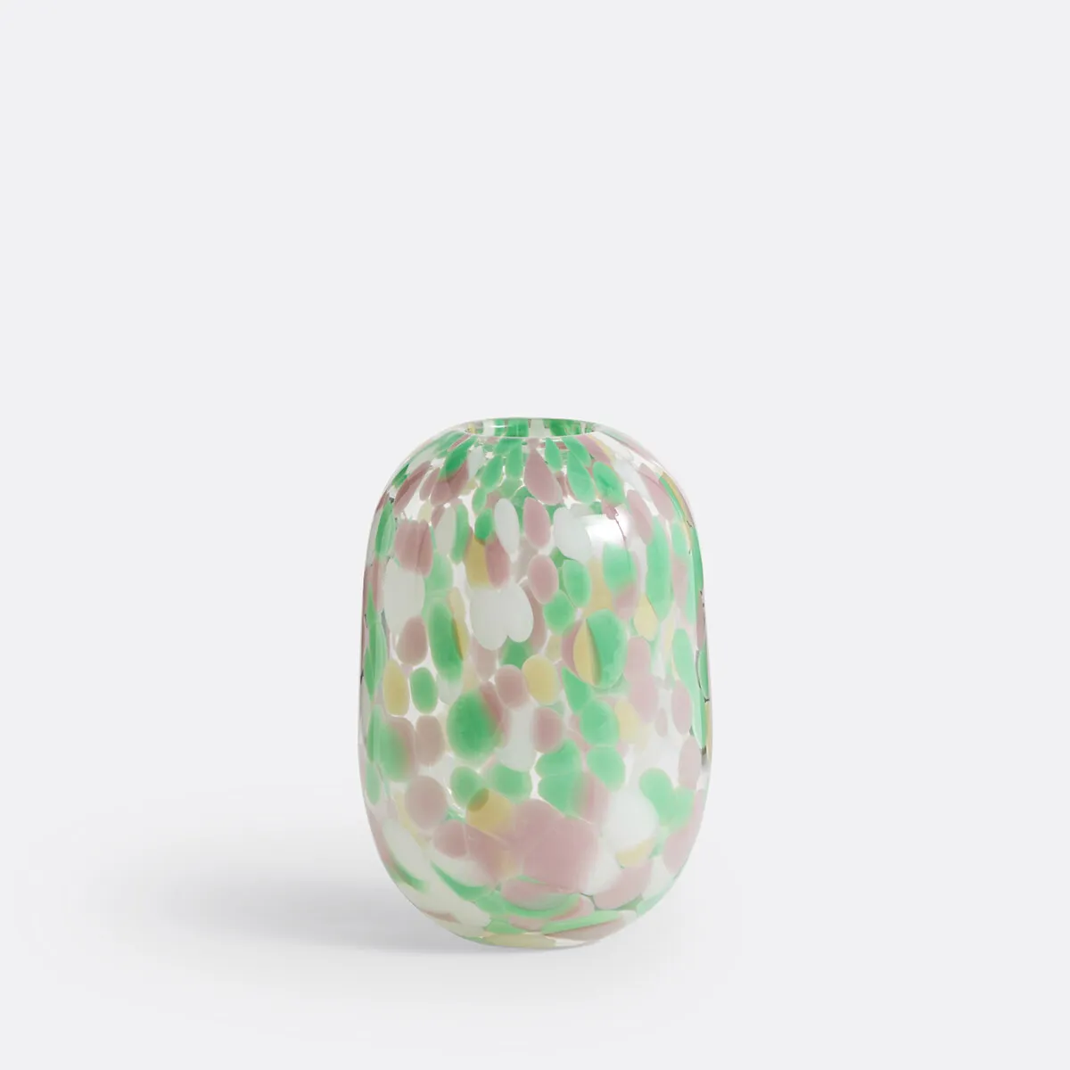 Vase Tacheté En Verre H15 Cm, Miaro