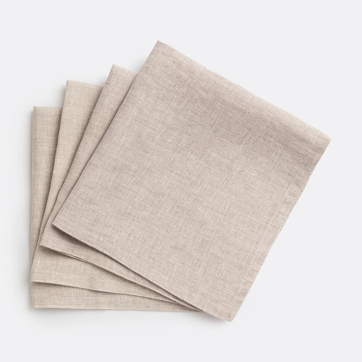 Lot De 4 Serviettes De Table Lin Lavé Victorine