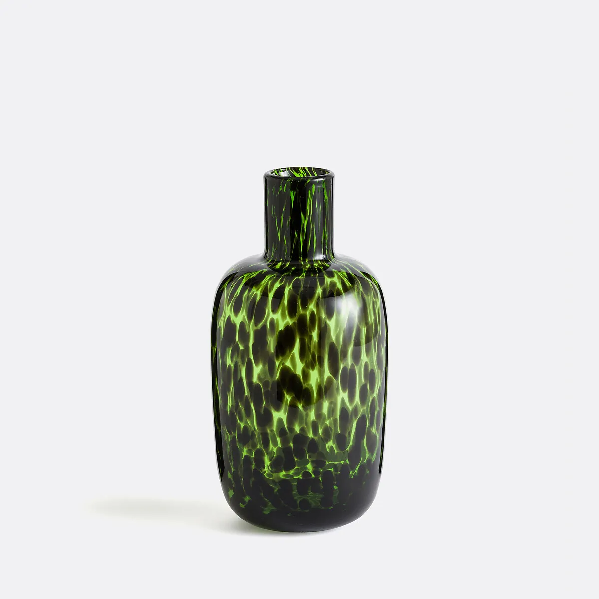 Vase Tacheté En Verre H30 Cm, Fauvita