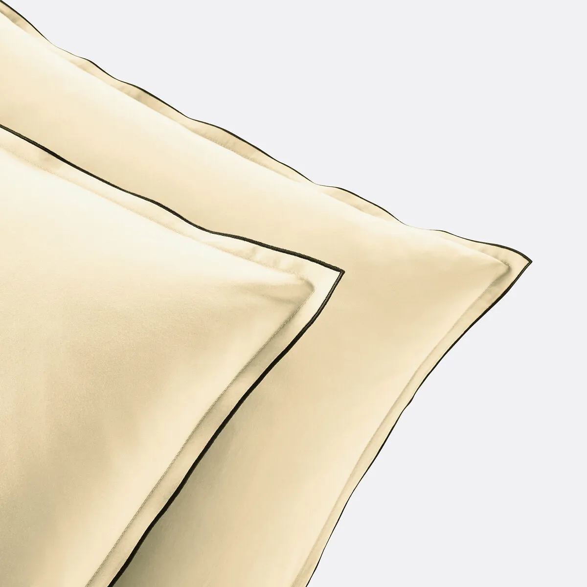 Taie D'oreiller En Satin De Coton Lavé, 118 Fils, Victor Uni — vue 3