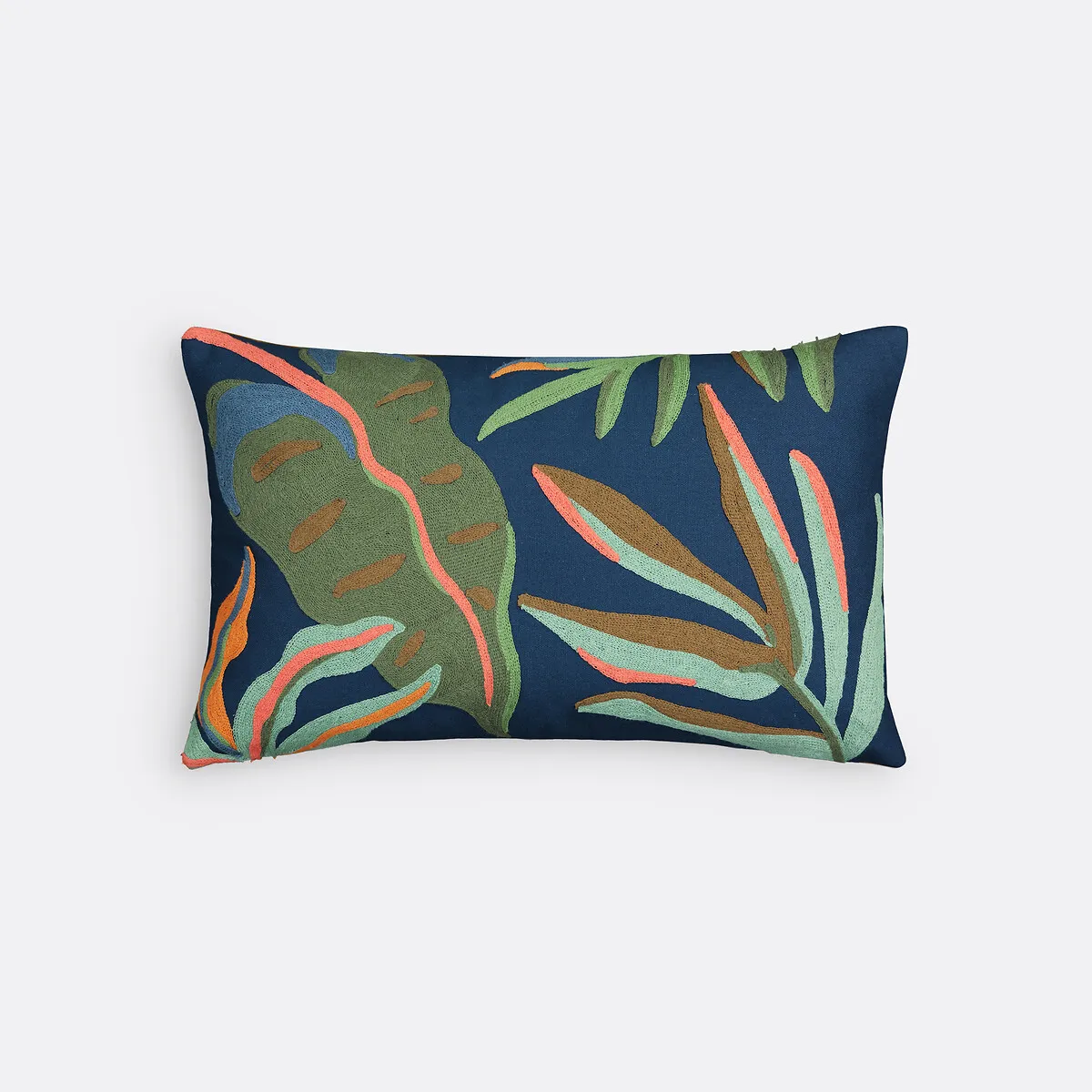 Housse De Coussin Brodée Rectangulaire, Joao