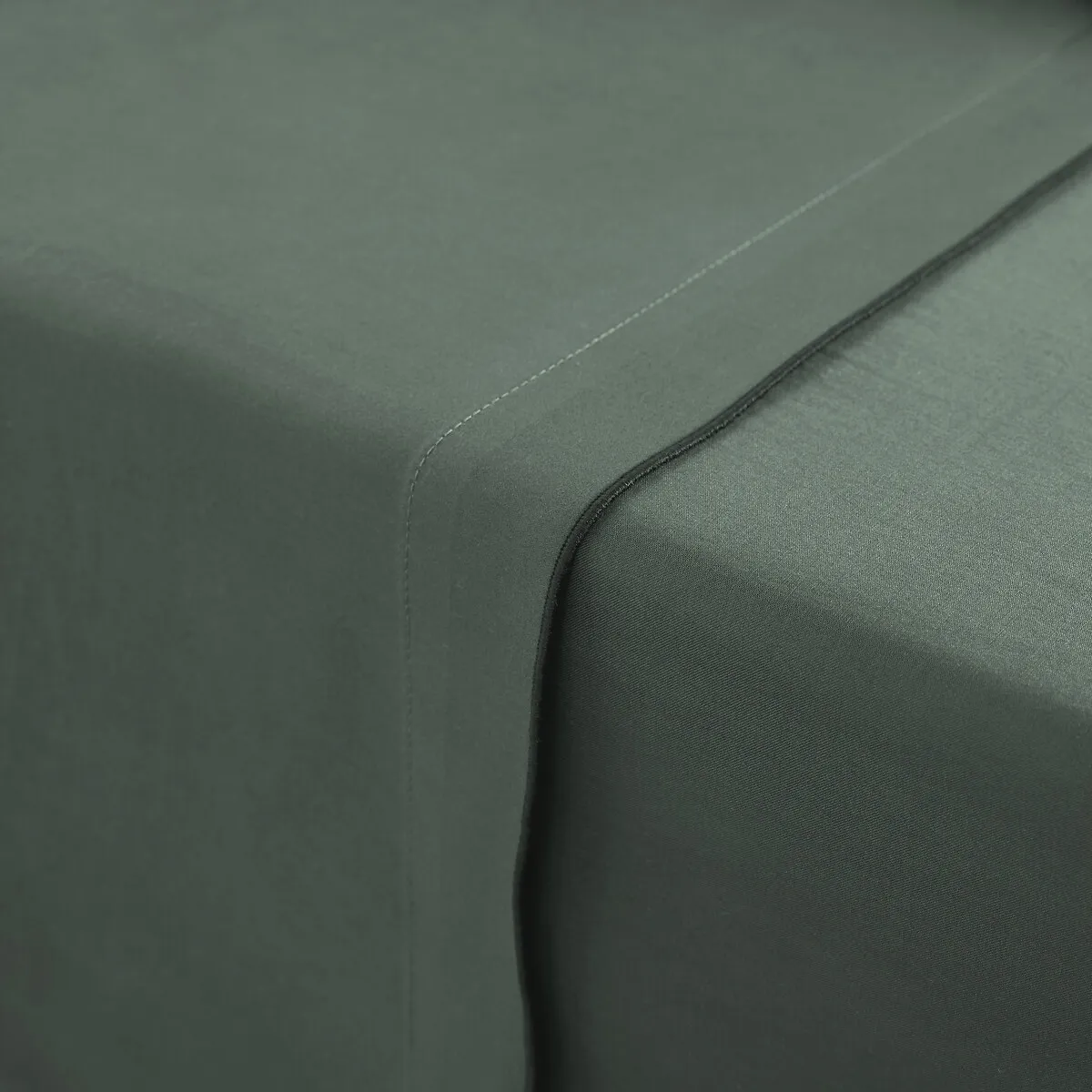 Drap Plat En Satin De Coton Lavé, 118 Fils, Victor Uni — vue 3