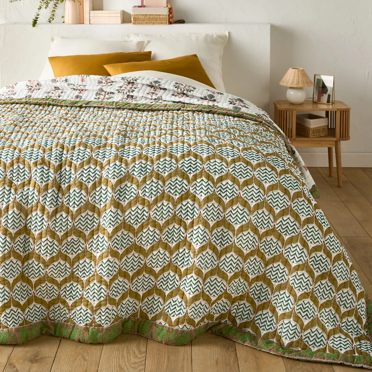 Couvre-lit Kantha Voile De Coton Malyam