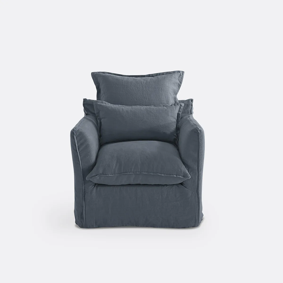 Fauteuil, Déhoussable, En Lin Froissé, ODNA — vue 3