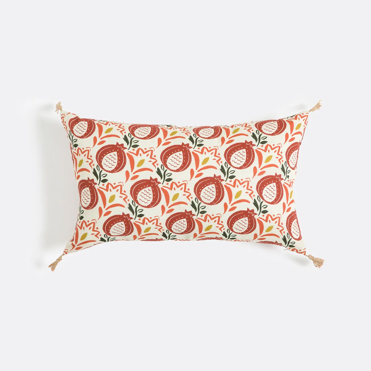 Housse De Coussin 30x50 Cm, Fond Écru, Aldea