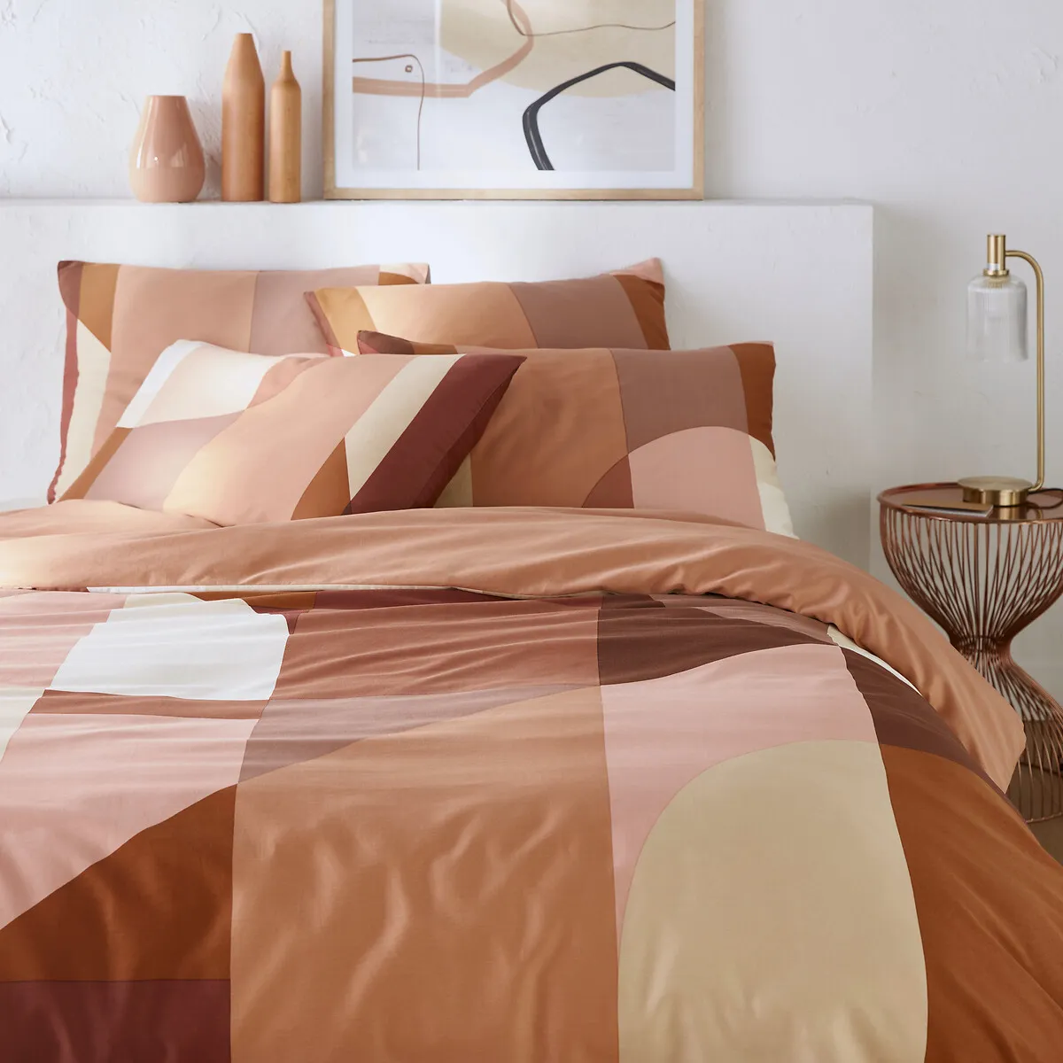 Housse De Couette Satin De Coton Lavé, Marjorie