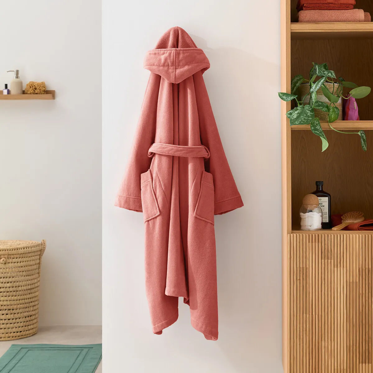 Peignoir À Capuche, En Éponge Velours Personnalisé, TRIZIE — vue 3