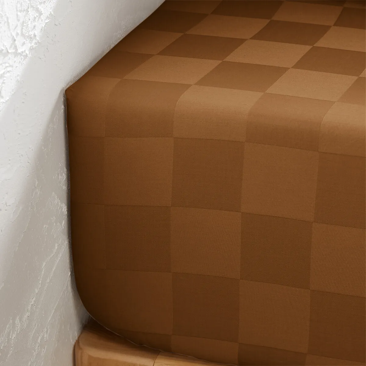 Drap-housse Satin De Coton Lavé, Victor Damier — vue 3