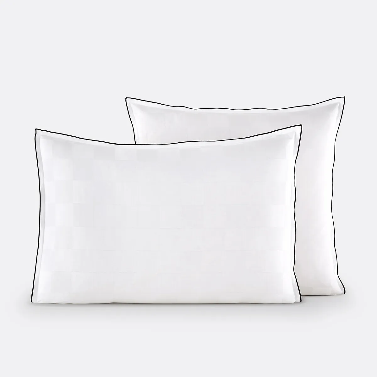 Taie D'oreiller Satin De Coton Lavé, Victor Damier