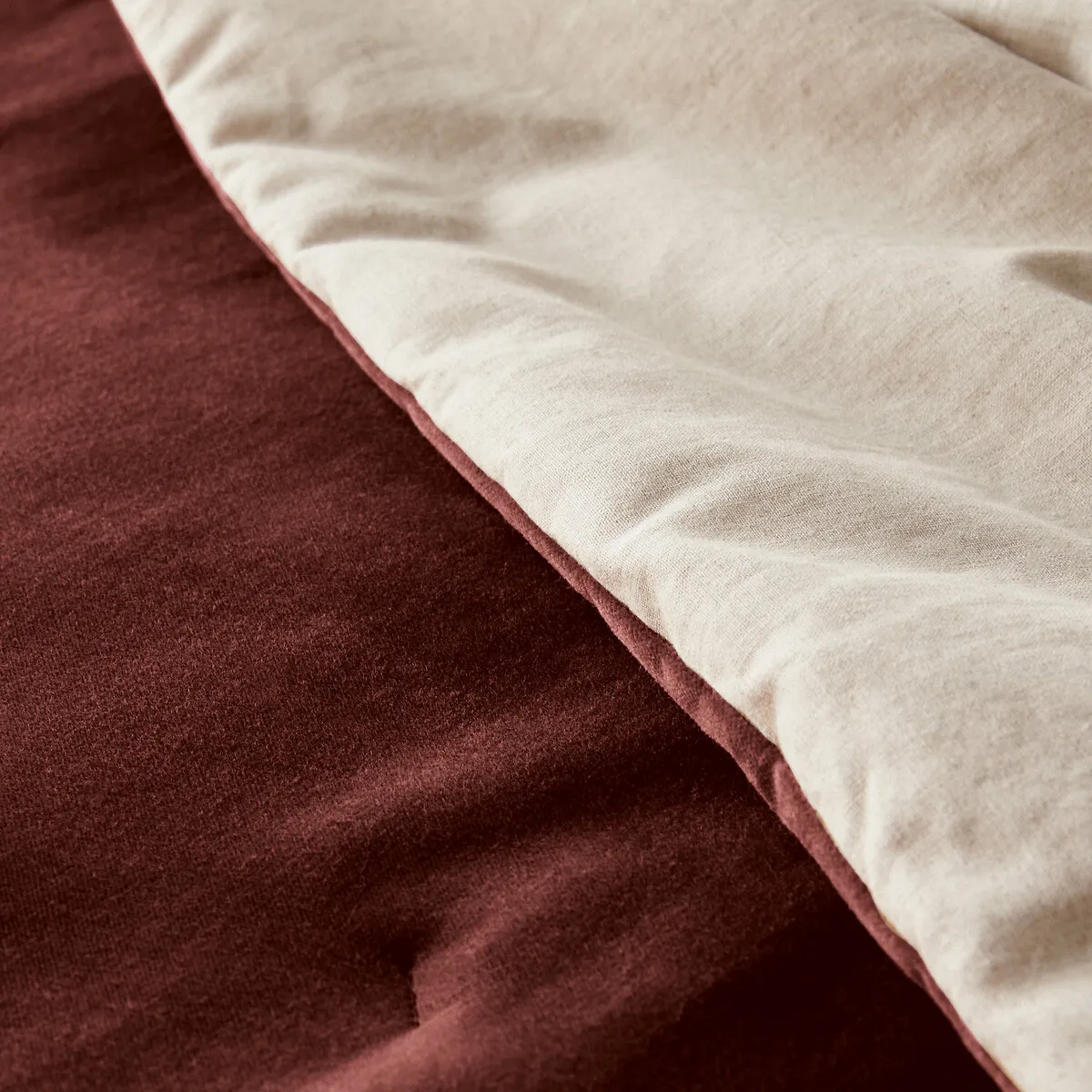 Edredon Matelassé Velours Coton Lin Uni, Velvet — vue 3