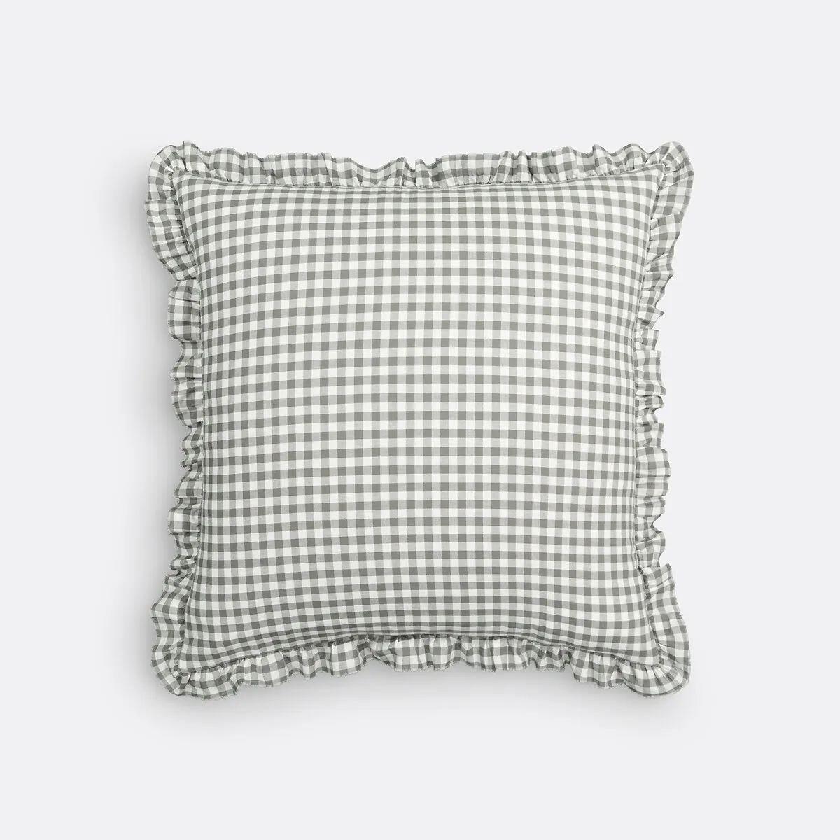 Housse De Coussin Coton Lavé Vichy, Georgette