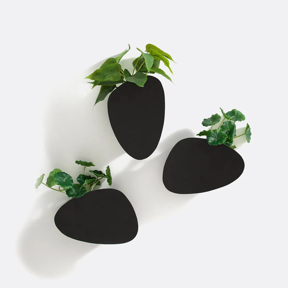Lot De 3 Cache-pots Muraux En Métal Fer, Pavo — vue 3