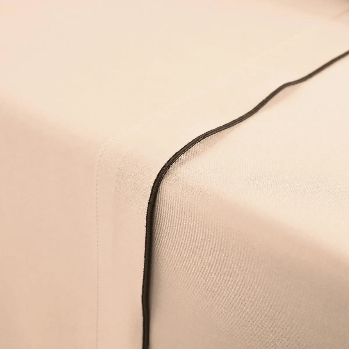 Drap Plat En Satin De Coton Lavé, 118 Fils, Victor Uni — vue 3