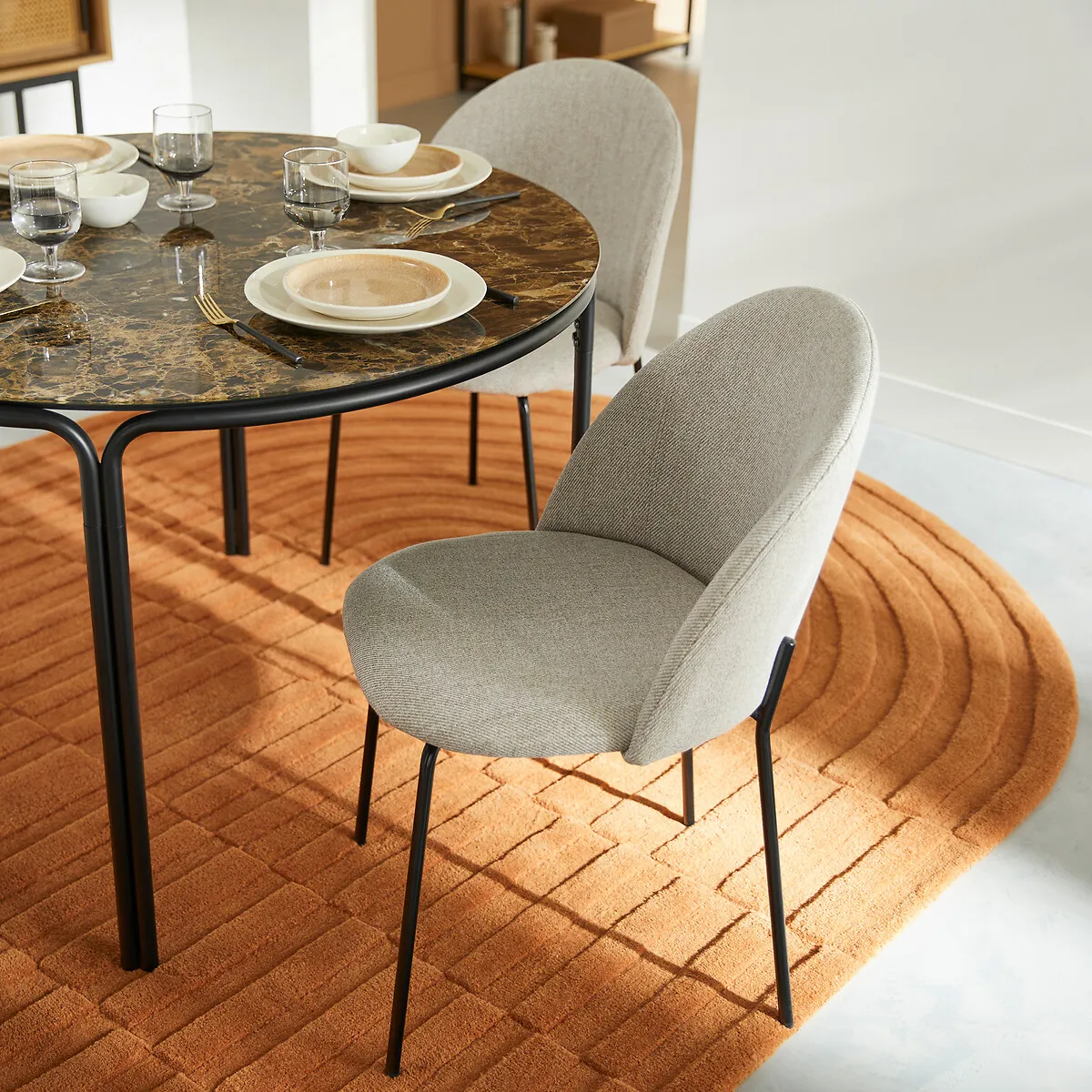 Lot De 2 Chaises Tissu Chiné, Nordie — vue 3