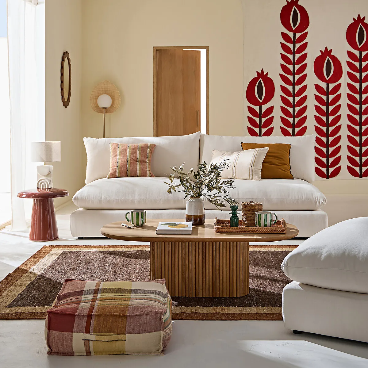 Pouf Modulable, Polyester Chiné, Malo — vue 3