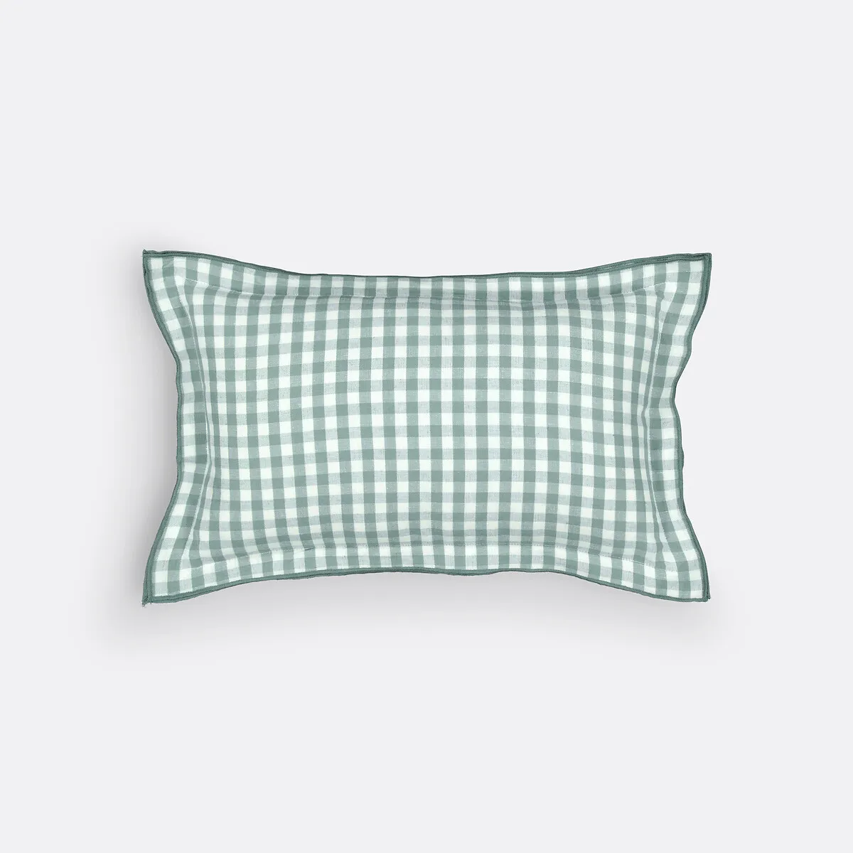 Housse De Coussin Vichy Coton Lin, Cottage — vue 3