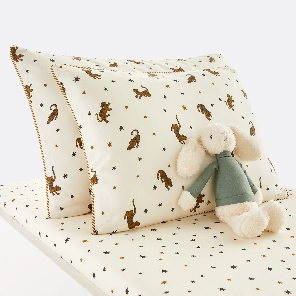 Taie D'oreiller Bébé 50% Coton Recyclé, Tigris