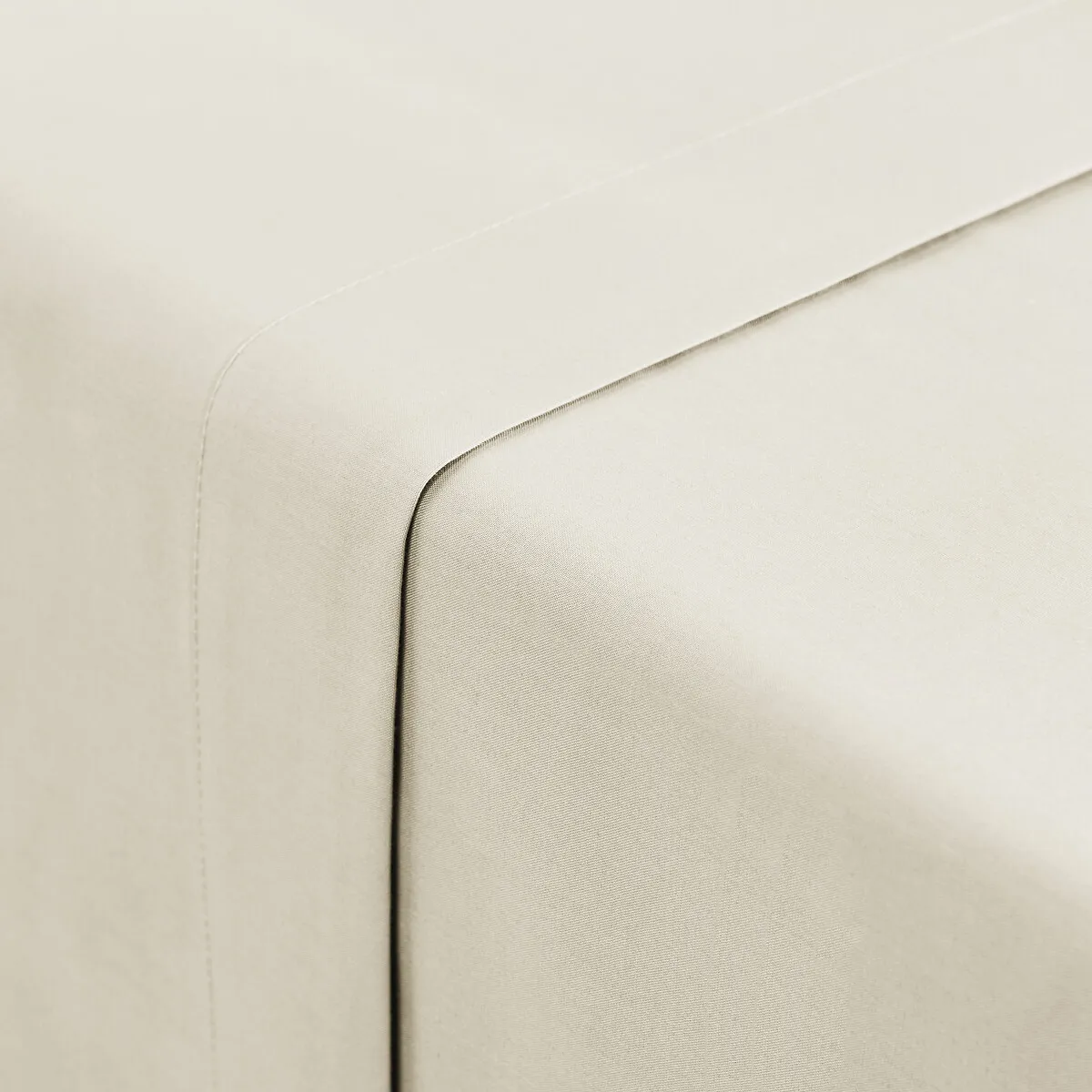 Drap Plat Uni En Percale De Coton Bio Scenario — vue 3