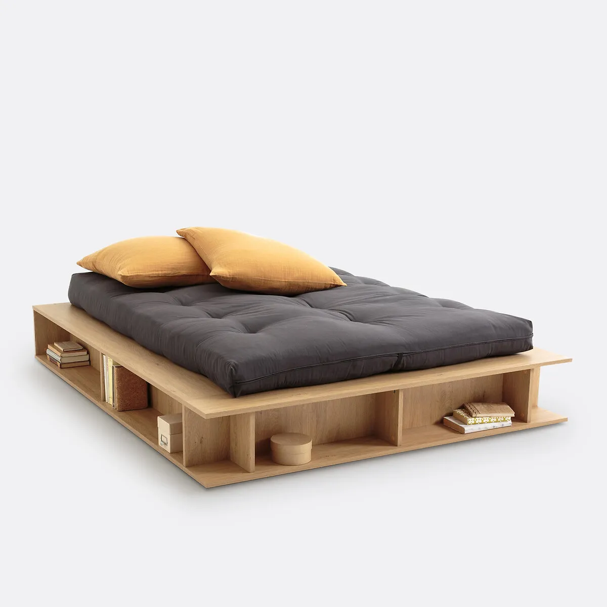 Lit Avec Rangements, Sommier Semi-relevable Presto