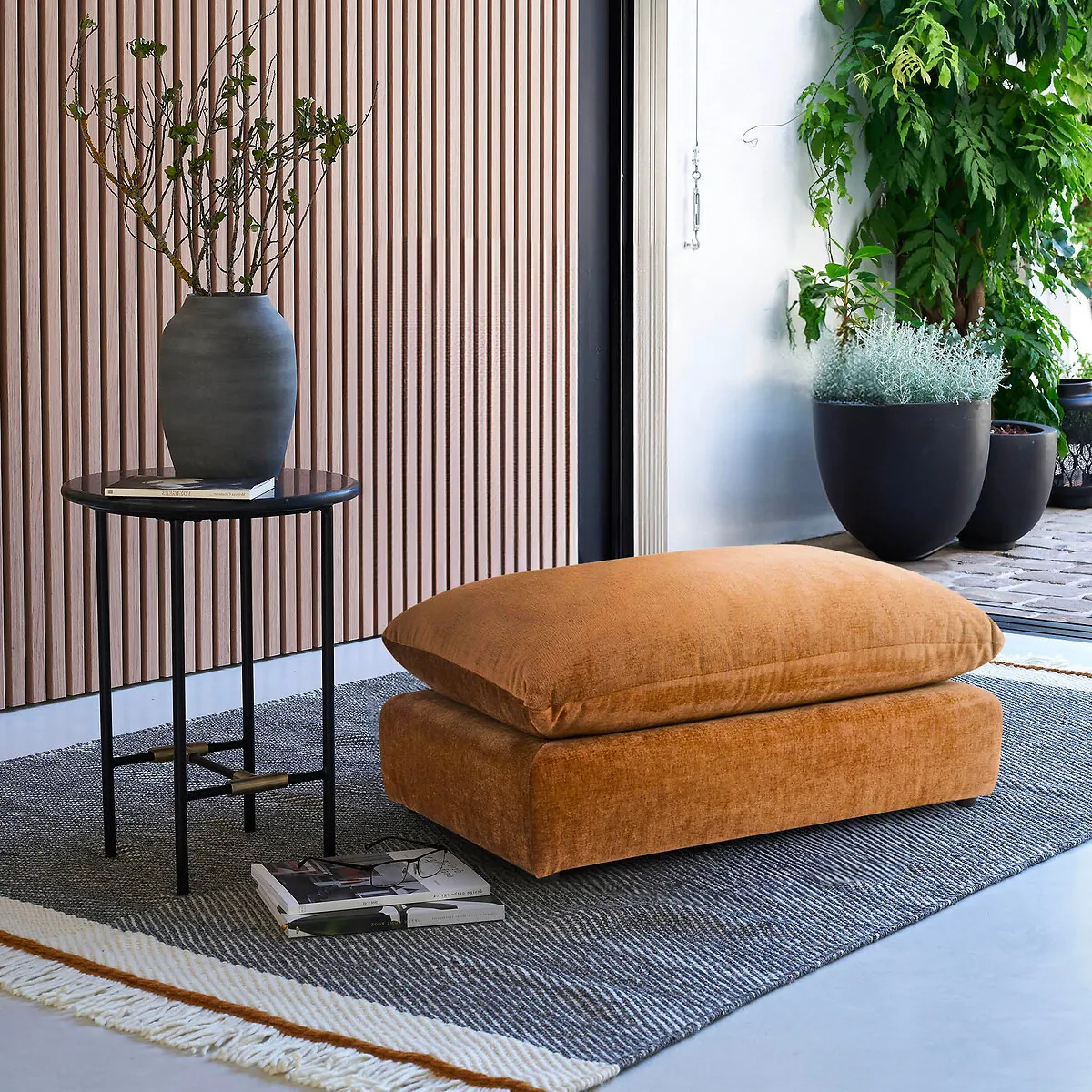 Pouf Modulable, Velours Épais, MALO — vue 3