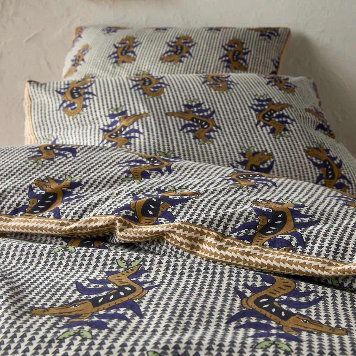 Housse De Couette 50% Coton Recyclé, Zakari — vue 3