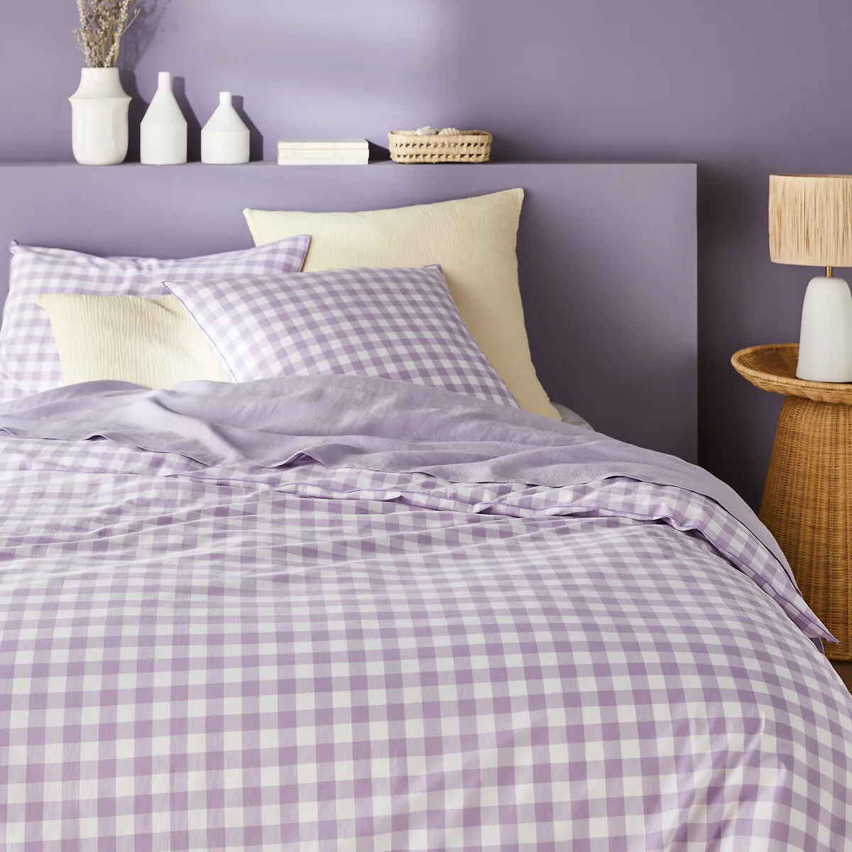Taie D'oreiller Coton, Veldi Violet — vue 3