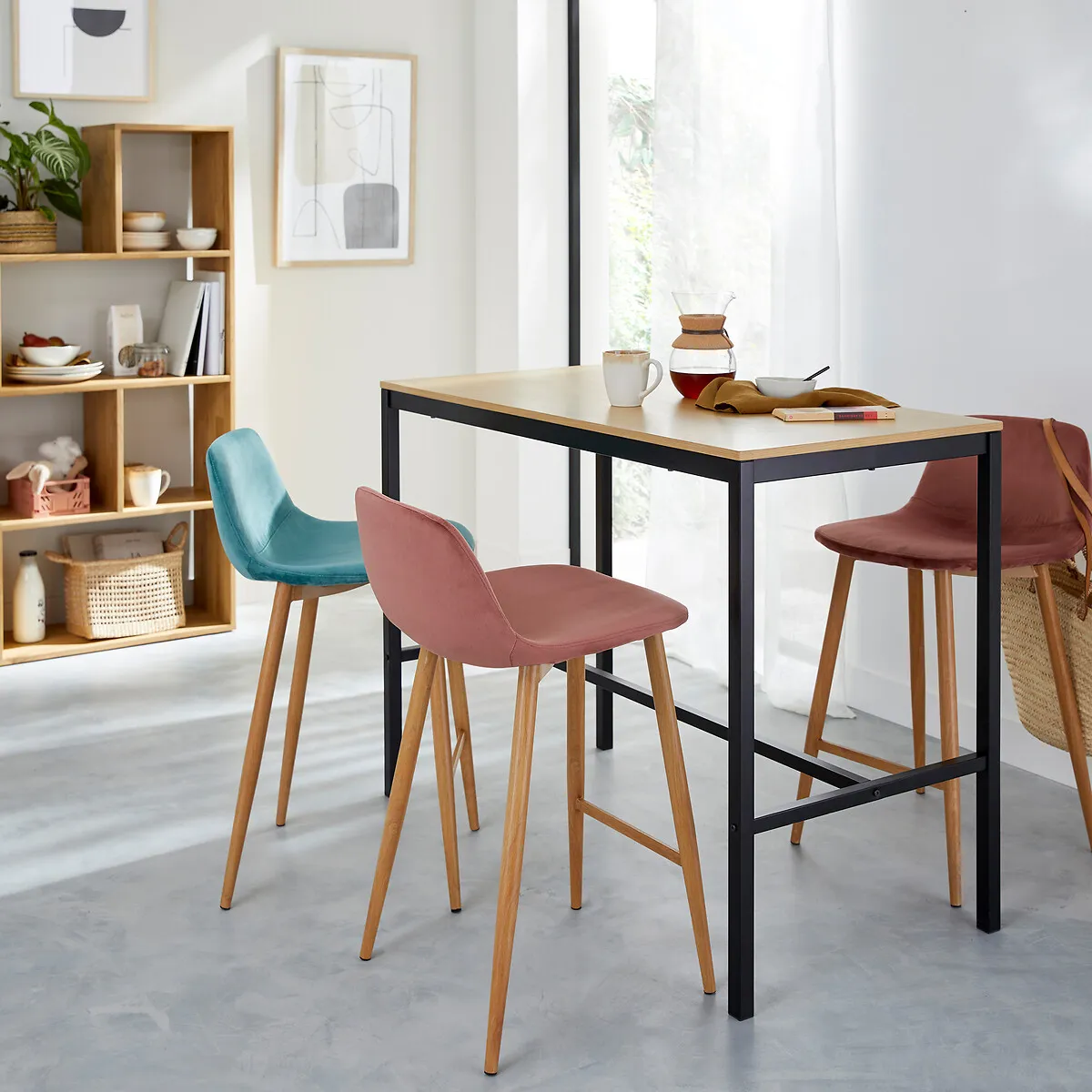 Lot De 2 Chaises De Bar Mi-hauteur Lavergne — vue 3