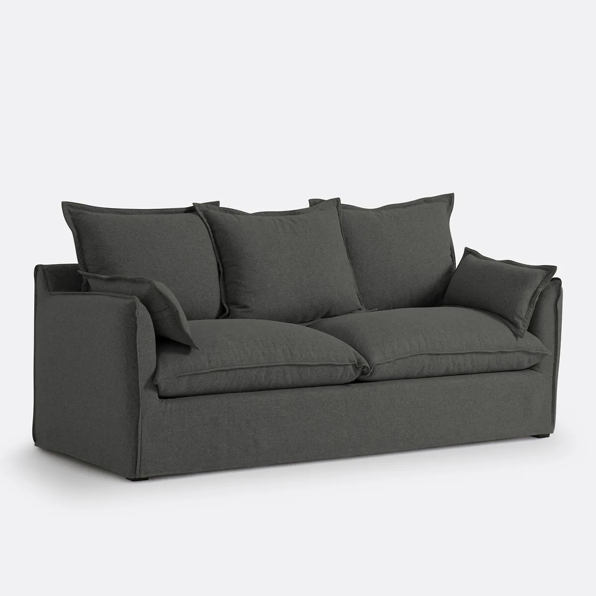 Canapé 2, 3 Ou 4 Places, Convertible, Matelas 6cm, Dehoussable, Polyester, ODNA  — vue 3