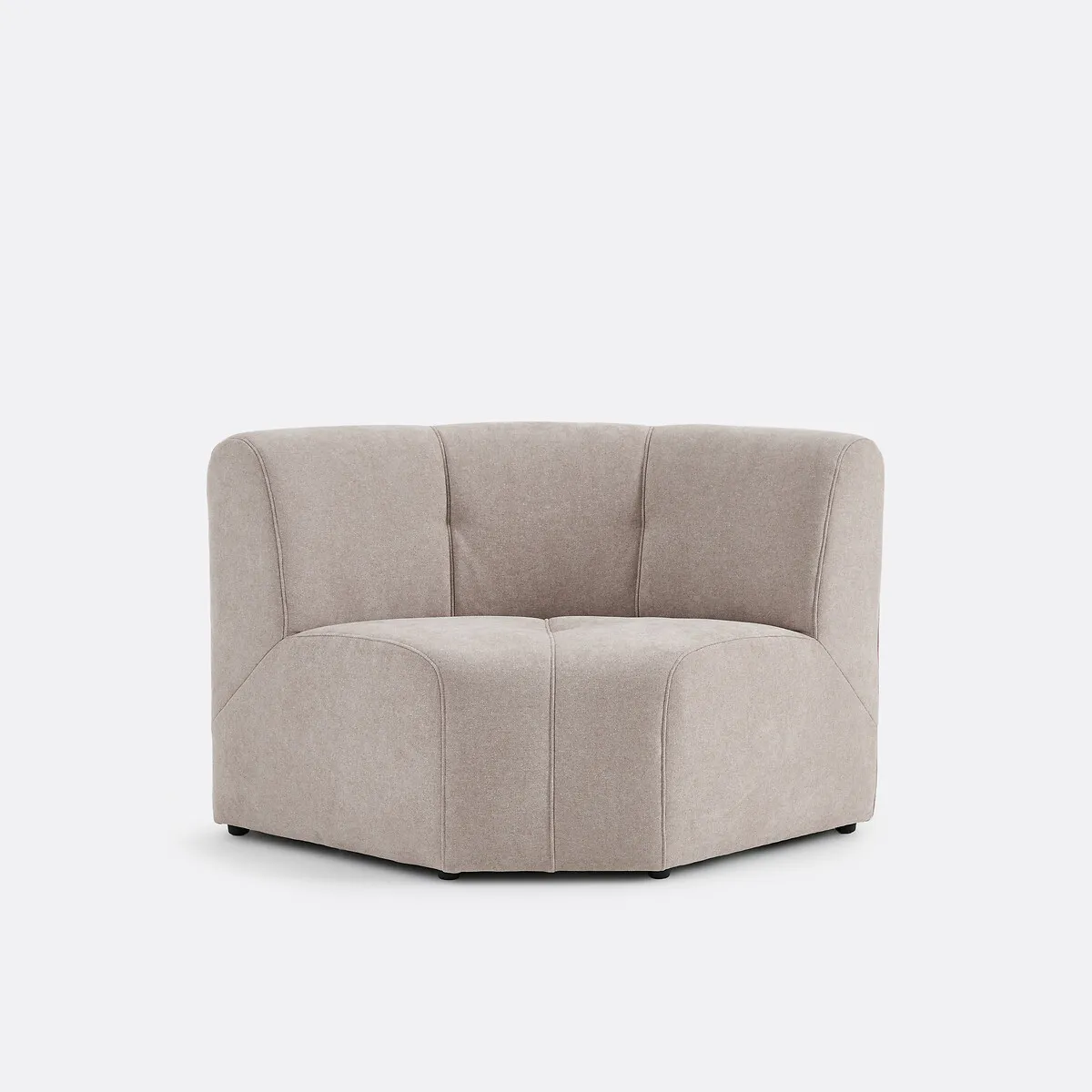 Élément Fauteuil De Table D'angle Modulable, 1 Place, En Chenille Fine, ANETA