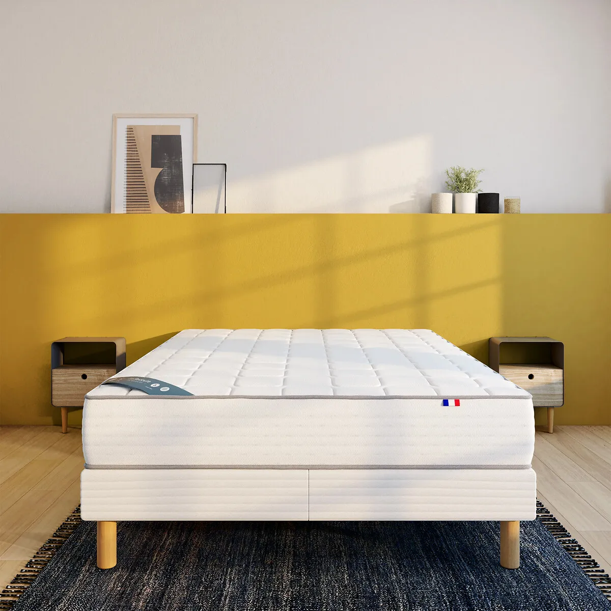 Matelas 580 Ressorts, 5 Zones, Soutien Ferme, Accueil Enveloppant