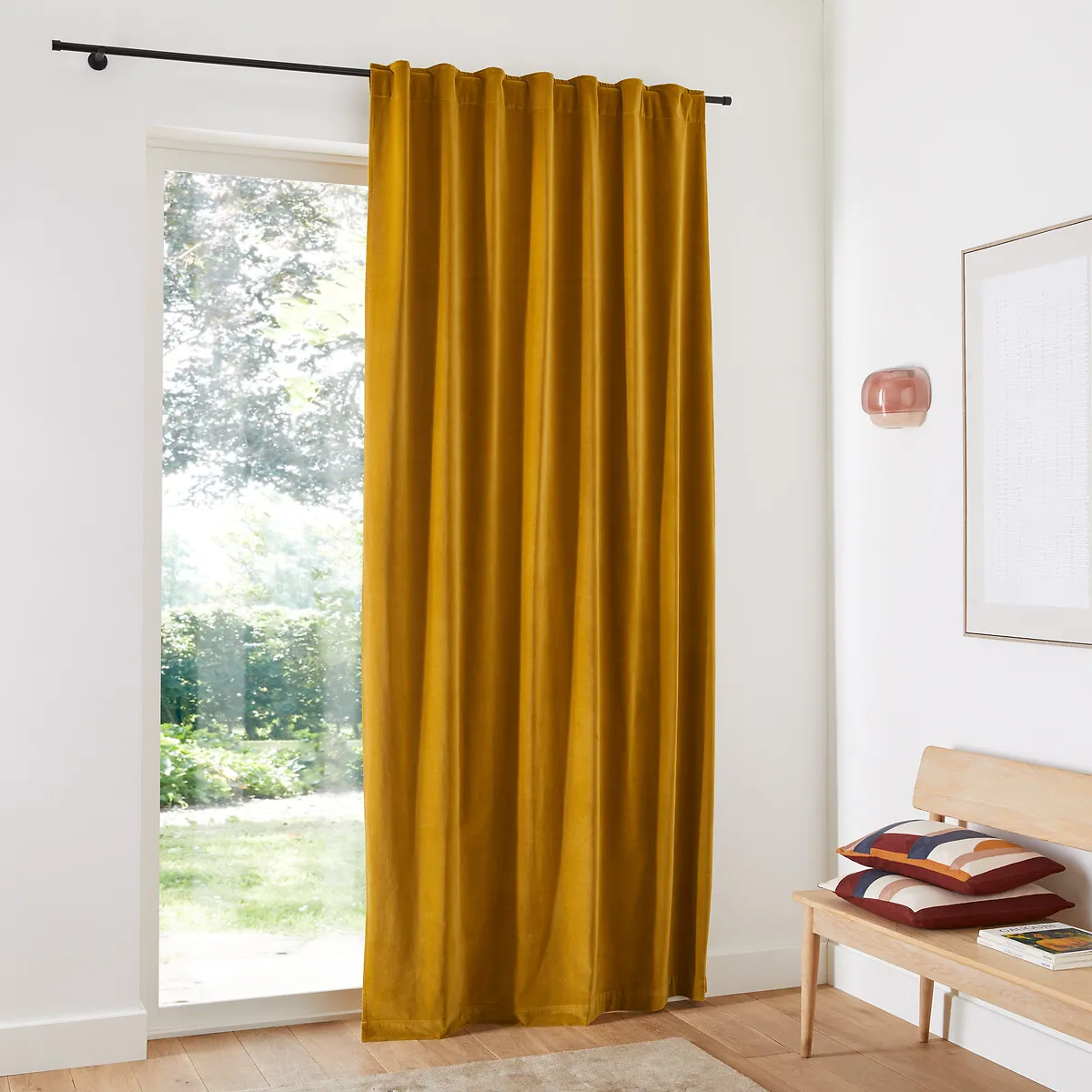 Rideau Velours Finition Pattes Cachées, Velvet — vue 3
