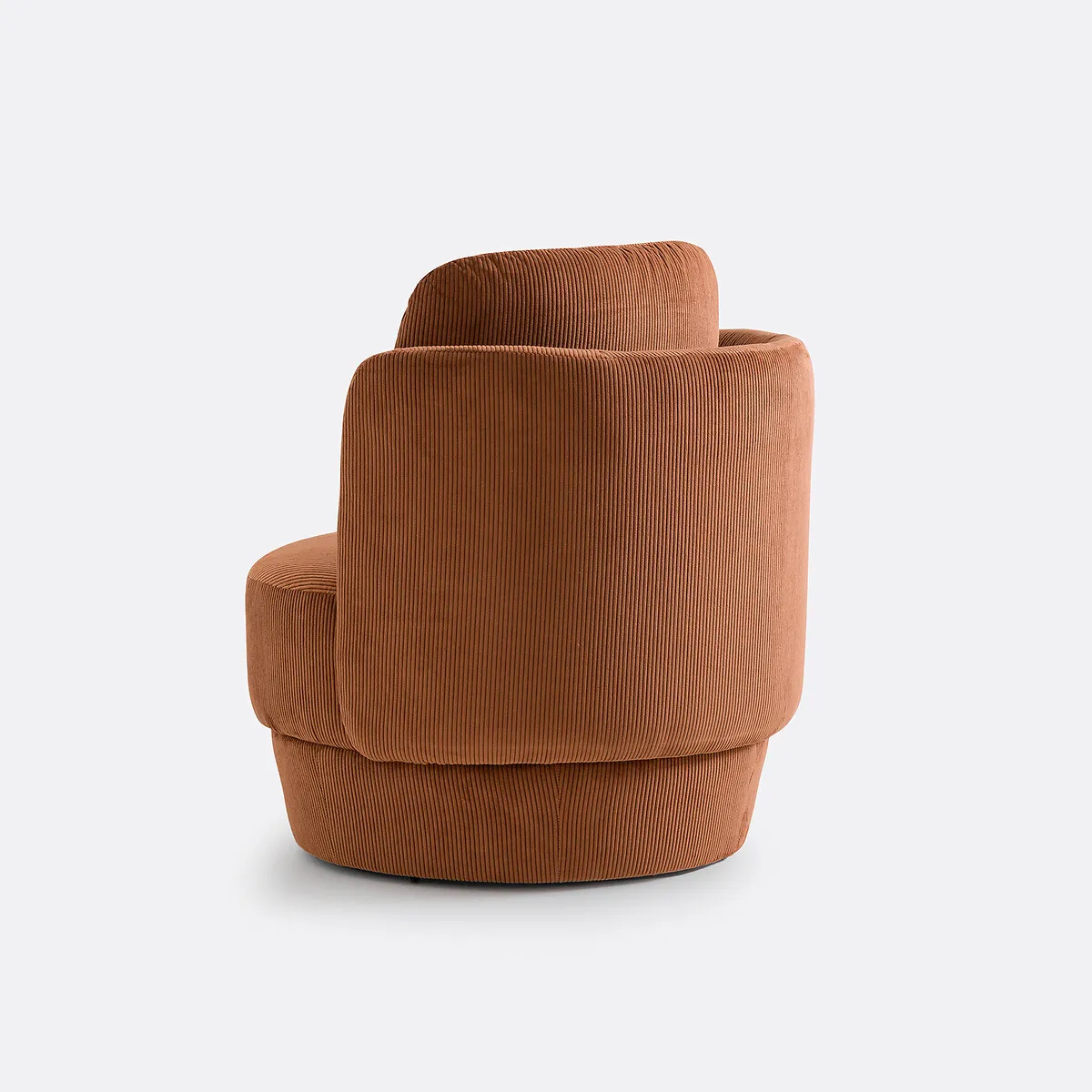 Fauteuil Rotatif Velours Côtelé, Baltimore — vue 3