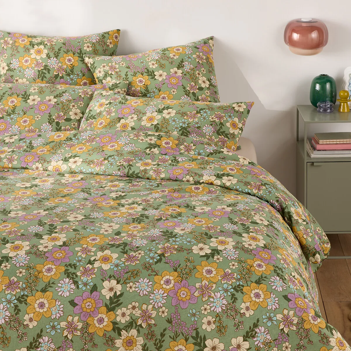 Housse De Couette En Coton/lin Lavé, Rosemary Vert
