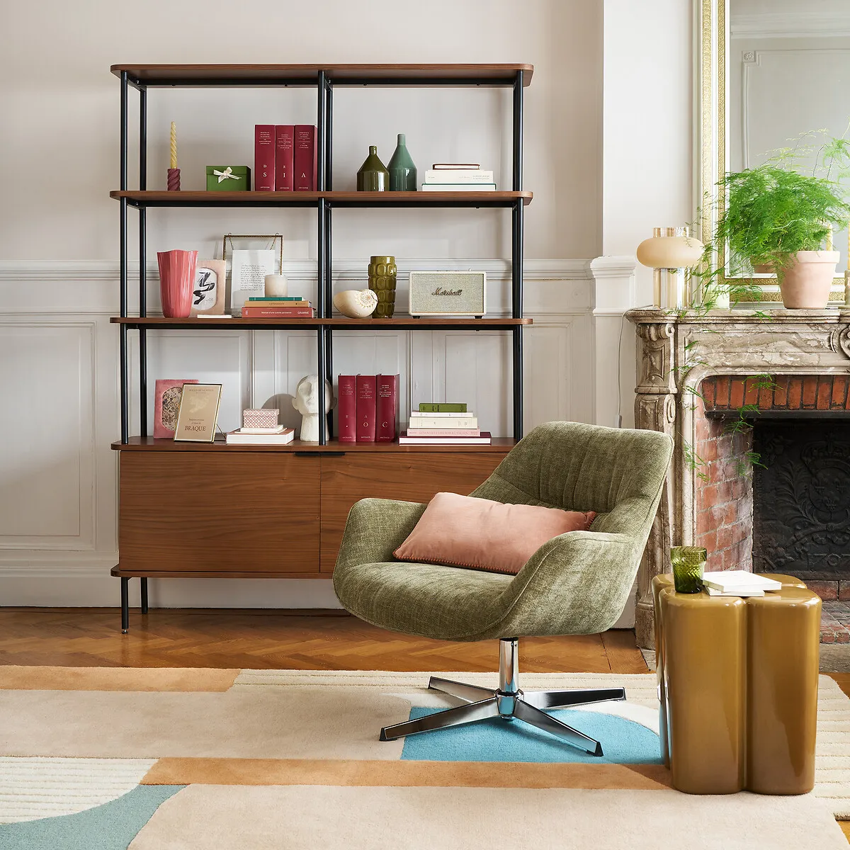 Fauteuil Pivotant, Tissu Texturé, HEMMO — vue 3