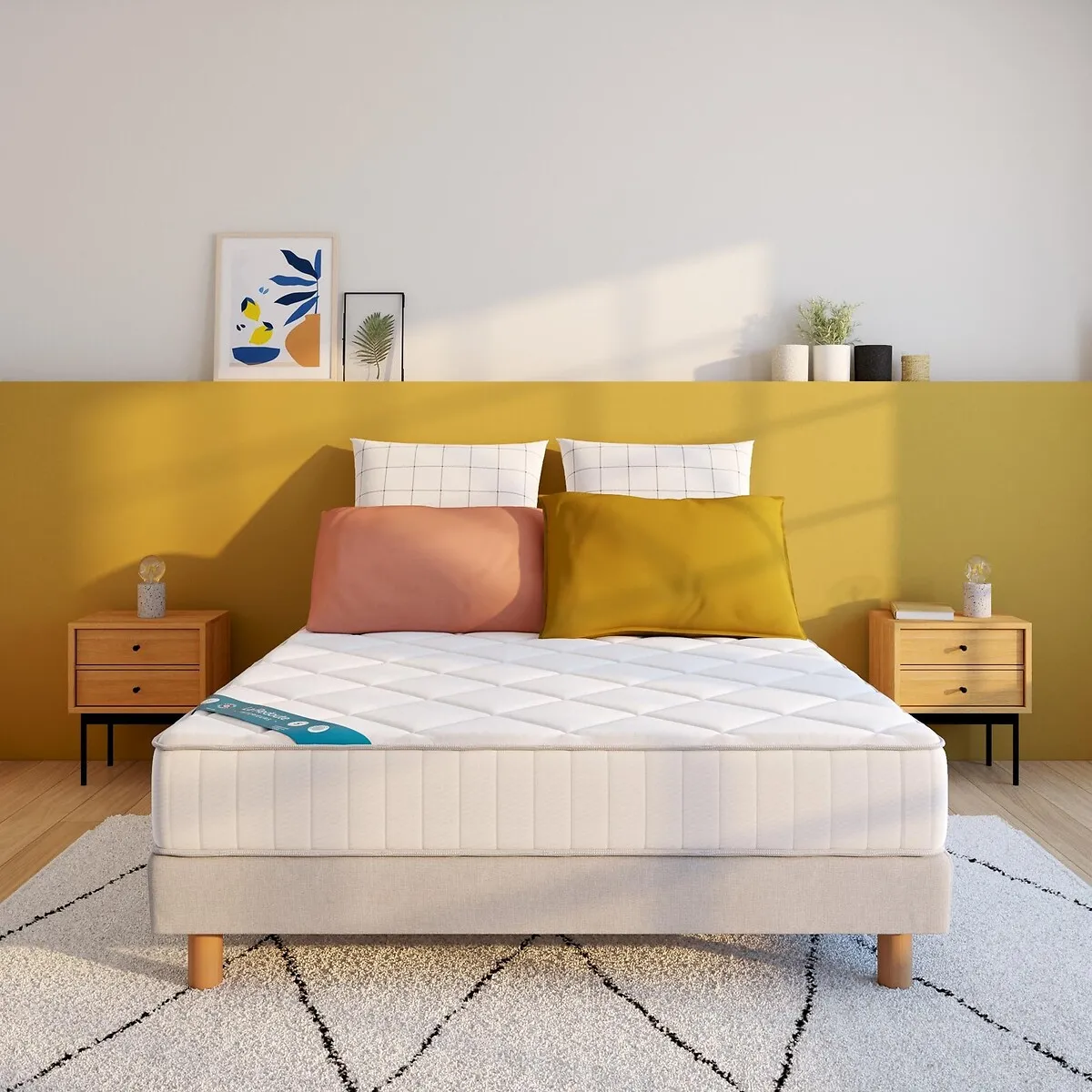 Matelas Latex, 7 Zones, Soutien Très Ferme, Accueil Tonique 