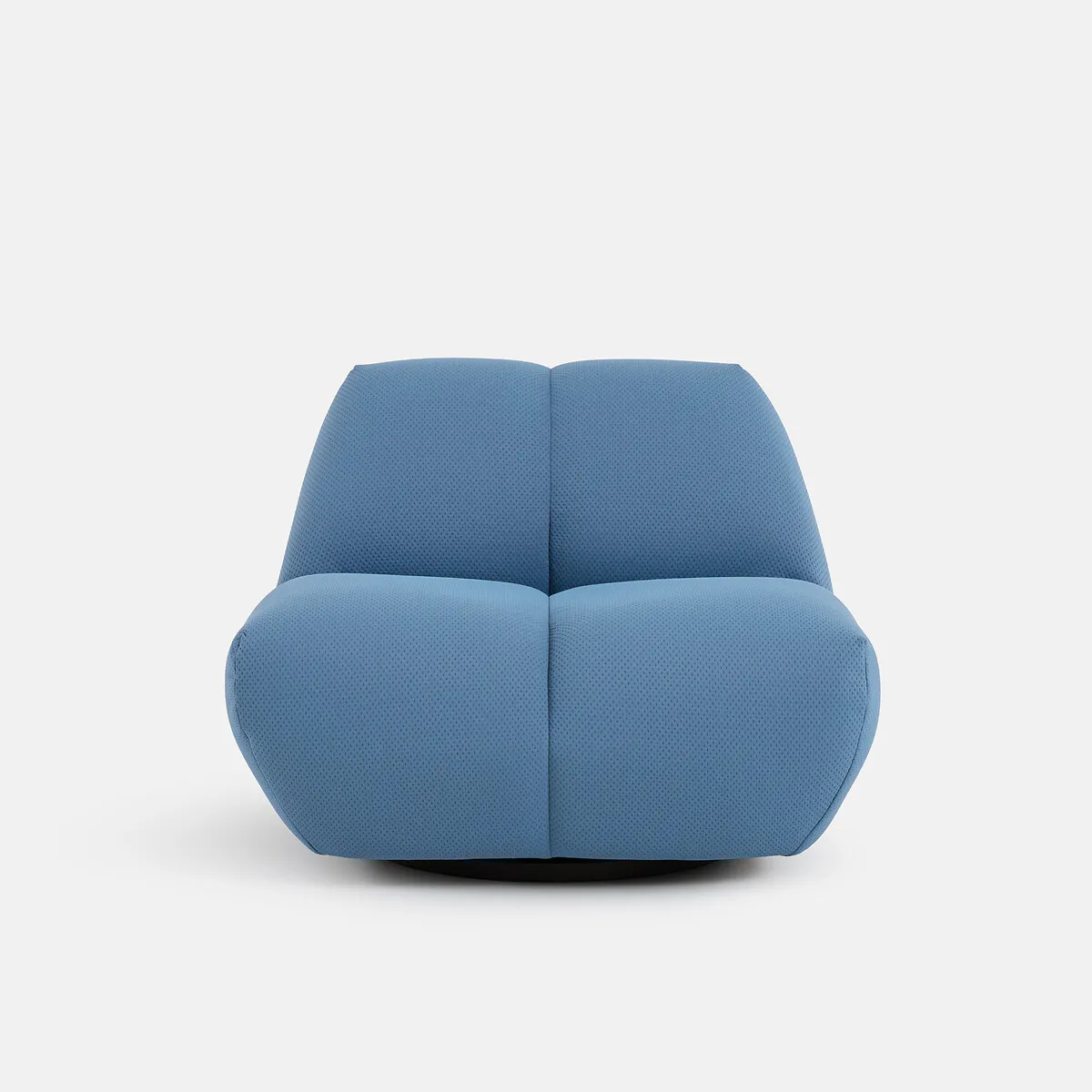 Fauteuil Pivotant, En Tissu Matelassé, NURIA — vue 3