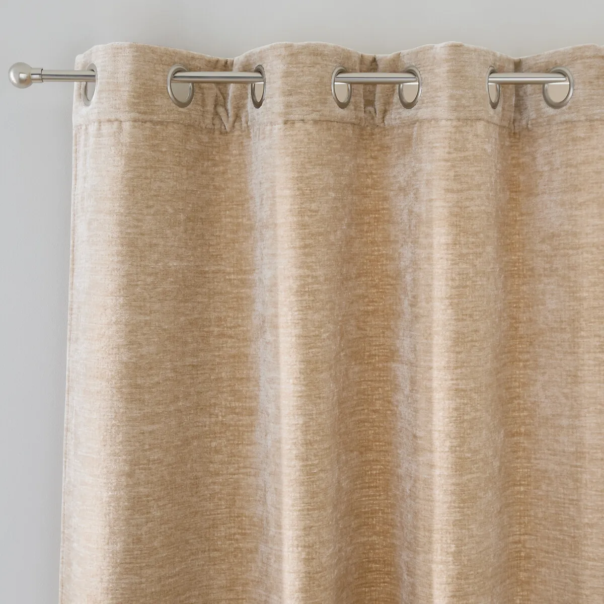 Rideau En Velours Texturé, À Œillets, BOCHA