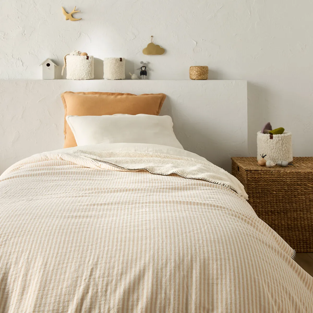 Dessus De Lit Enfant Coton Et Sherpa, Anoti