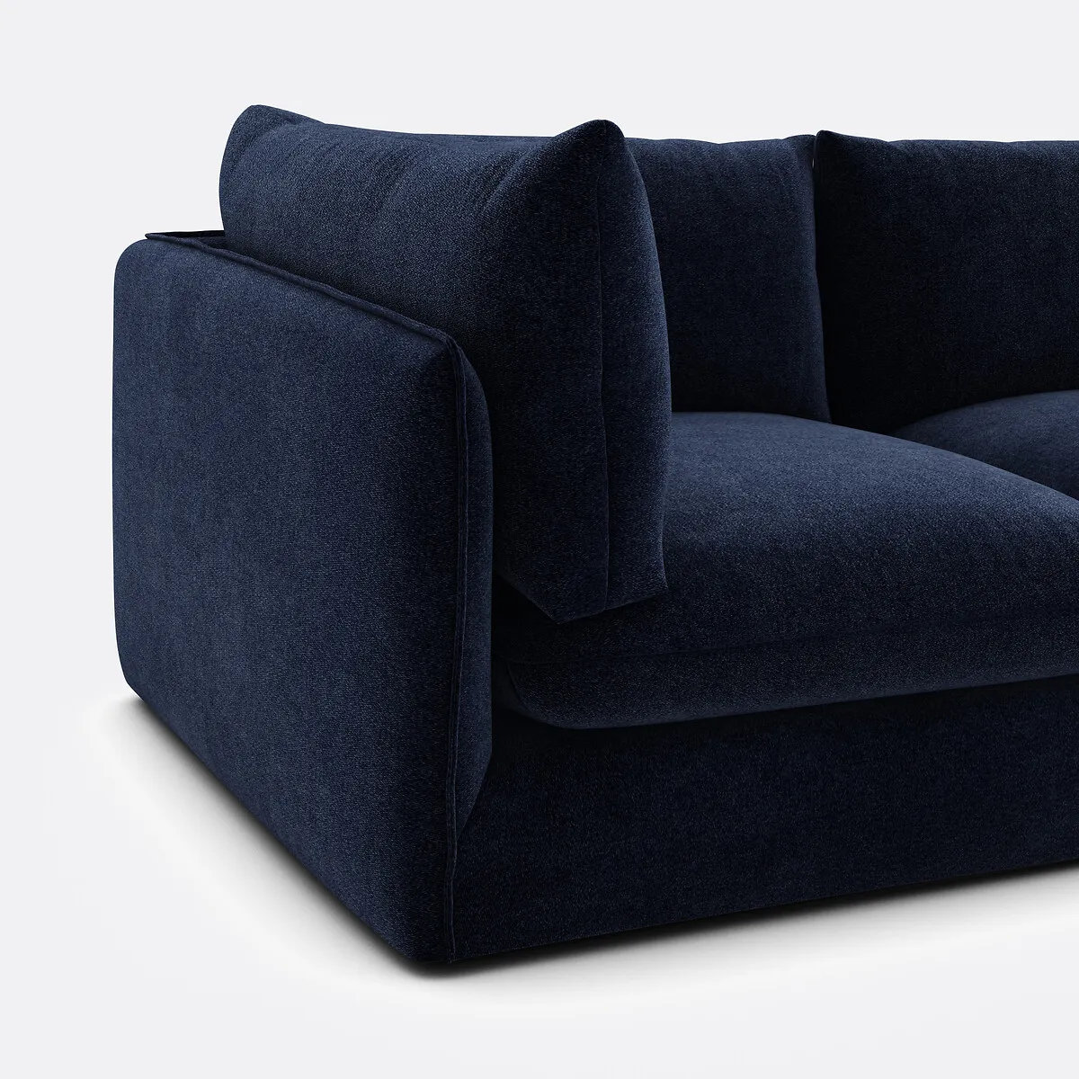 Canapé Droit Modulable, 3 Places, En Polyester Chiné, MALO — vue 3