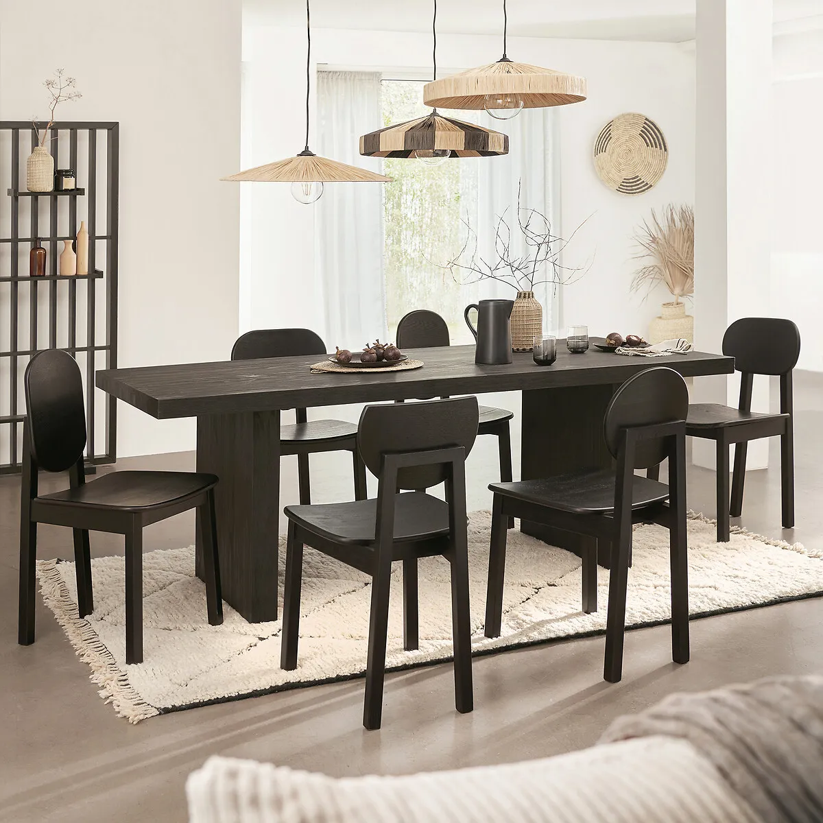 Lot De 2 Chaises Frêne, Tribal — vue 3